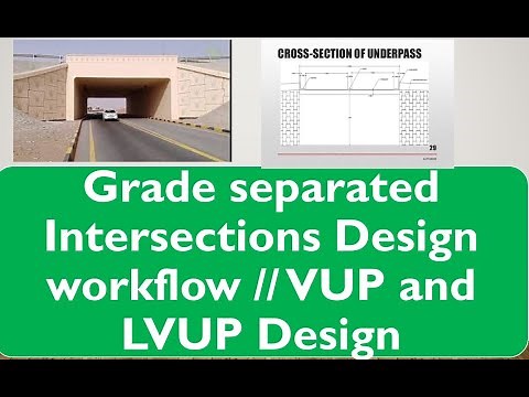 How Grade separated Intersections Designed || VUP and LVUP Design || Civil Engineering