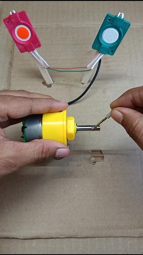 Create electricity using gear motor | DIY science project working model exhibition #shorts #dcmotor