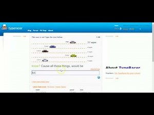 Typeracer. Good game to learn Touch-typing. FREE.