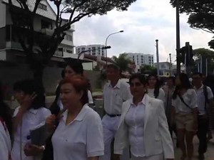 PAP supporters streaming into Assumption Pathway School