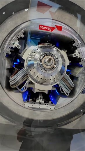 IntelligenceGo on Instagram: "A parallel kinematic 5-axis machining head designed for high-speed, high-precision machining of complex aerospace aluminum components, achieving metal removal rates up to 12 L/min. #engineering #technology #performance #intelligencego #fyp"