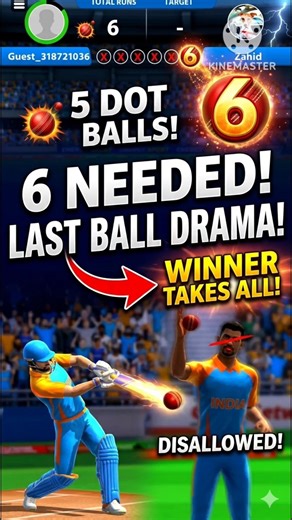 Chasing 6 Run In 6 Balls Dramatic Over 😵‍💫 #cricket #cricketleague #shorts