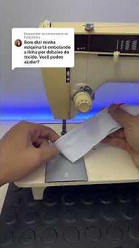 Sewing machine thread getting tangled under the fabric, how to fix it #sewing #sewingmachine