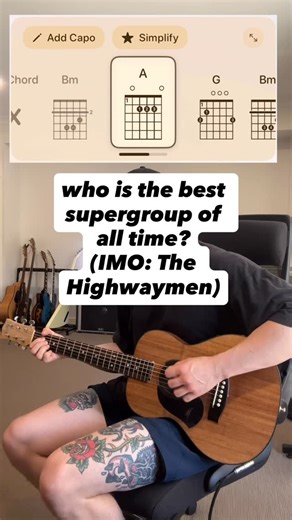 Kyle Collins on Instagram: "Highwayman - The Highwaymen (Acoustic Guitar Cover with Chord Chart) #fyp #music #cover #guitarra #xybca"