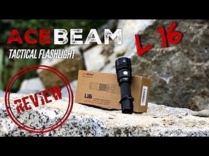 ACEBEAM L16 - Tactical Flashlight - 2000lm - Review - Project History - deutsch
