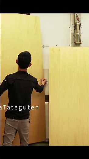 パネルソーの使い方 木材をカットする大型の機械【木工職人の一日】プロの手作り木工機械 Woodworking