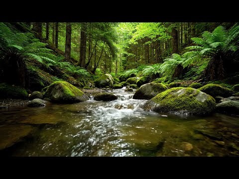 Peaceful Forest River Sounds with Gentle Birdsong for Deep Relaxation, Stress Relief & Calm