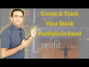 Create & Track Your Stock Portfolio in Excel ( Get Latest Stock Data )