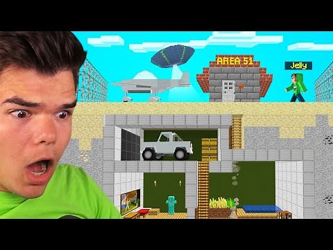 I BUILT A TROLL AREA 51 In MY MINECRAFT WORLD!