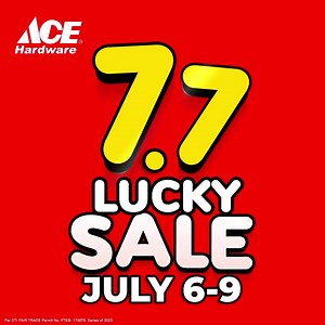 15 reactions | ACE 7.7 LUCKY SALE!  This July 6 to 9! Avail up to 40% OFF + EXTRA 10% OFF with NO minimum spend with ACE Rewards & SMAC.  T&Cs apply. See you at ACE Hardware SM City CDO Uptown! ️✨ ACE Hardware | Ground Level, Carpark Building #EverythingsHereAtSM | SM City CDO Uptown | Facebook