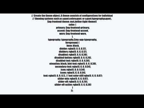 Change text color using Angular Material 15 custom theme