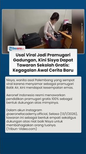Mimpi Nisya dari Pramugari Gadungan Bisa Jadi Nyata, Dapat Tawaran Sekolah Pramugari Gratis