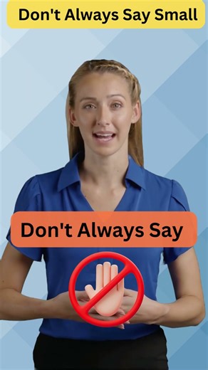 Stop Saying SMALL! Use These 6 Words Instead #shorts