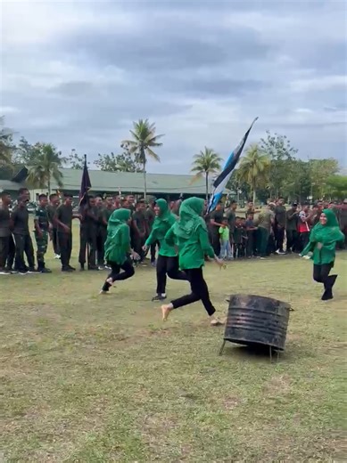 Lomba Bentengan Tradisional Ibu Persit di HUT Persit Ke-80