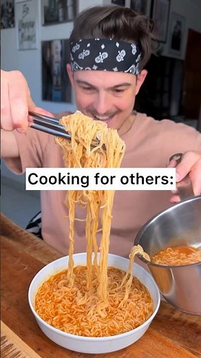 Do you make BETTER FOOD for yourself or for others?😁❤️🍜🍝| Cooking for others vs me | CHEFKOUDY