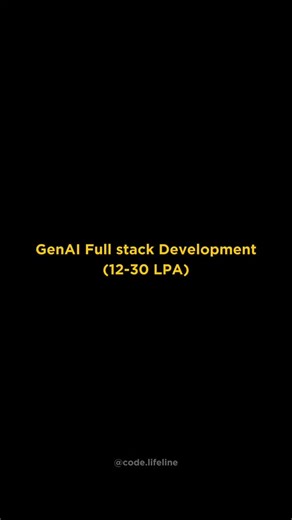 Code Lifeline on Instagram: "Comment "Fullstack" 🔥 Follow for more @code.lifeline #coding #programming #computerscience #learntocode #codelifeline"