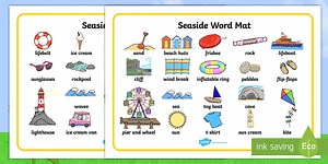 Seaside Word Mats