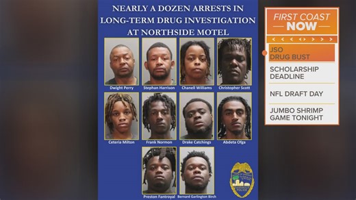 JSO drug bust nets 10 arrests, uncovers large haul of narcotics