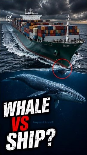 What If a Blue Whale Hit a Cargo Ship? 😱