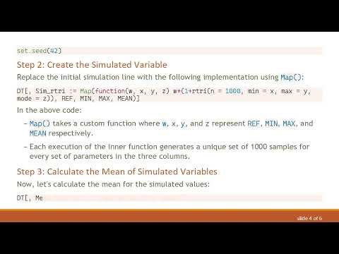 How to Effectively Simulate Variates and Calculate Mean and Confidence Intervals in R