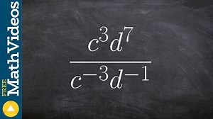 Simplifying an expression with negative exponents