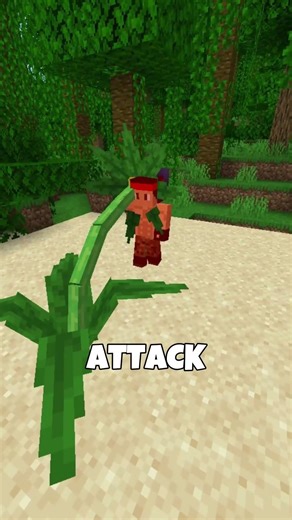 Minecraft- this plant is a monster... #shorts #minecraft