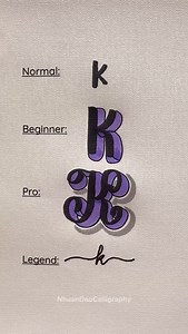 24K views · 167 reactions | Letter K style . . . FREE Gift For You:...