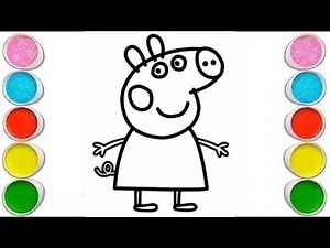 How to Draw Peppa Pig 🐷 | Easy Drawing, Painting & Coloring for Kids | Step by Step Tutorial