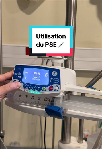 Utilisation du pousse-seringue 💉 #infirmiere #ide #esi #urgences #nurselife