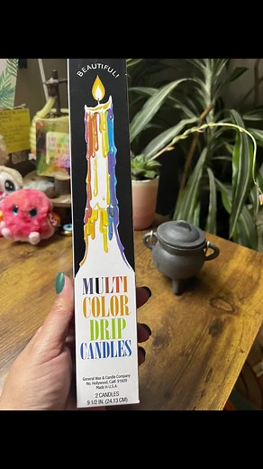 Multicolored Candle Aesthetic in a Cozy Setting