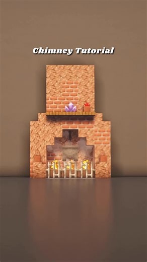 Capuchinbird • Minecraft builds and inspiration! on Instagram: "How to build a functional chimney for your Minecraft base! It has 3 hidden stoves so your interior can look cozy and be functional at the same time 🙂‍↕️ ✨ Follow for more minecraft build tutorials and interior ideas! 🤍 Save for later! ☕️ Rwpost to share with friends"