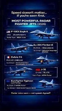 Most Powerful Radar Fighter Jets (2026) #shorts