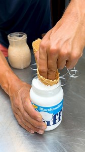 3.5M views · 9.1K reactions | S'mores Milkshake Cone! Experience campfire flavors all in one delicious cone  | Chefclub GruB | Facebook