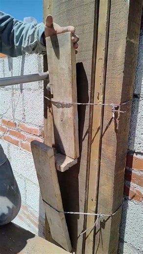 como poner troqueles en castillos chicos #albañilería #construction