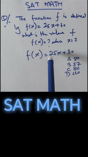 SAT Math - Algebra