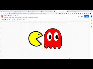 How to Draw Pacman Ghost in Google Draw