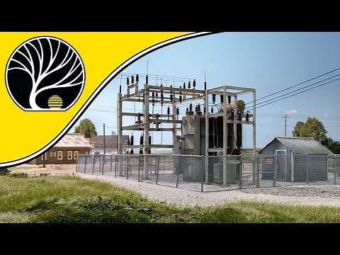 Connect Substation to Utility Poles for a Power Grid | Woodland Scenics | Model Scenery