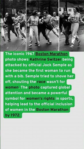 Kathrine Switzer: The First Woman to Run The Boston Marathon #didyouknow #usa #boston #womenrights