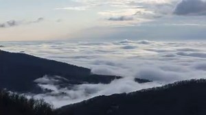 Witnessing the beauty of a cloud inversion (fog ocean) is always a sight to behold, but seeing the rhythmic motion of its waves is a step beyond, as captured here in a short time-lapse movie. Relax for a moment and enjoy... #ShenLove | Shenandoah National Park