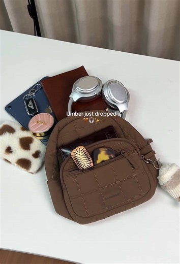 Umber just dropped🌟let’s see who’ll be the first to own it🙌#bagsmart #minibackpack #travelbackpack #minibag #backpack
