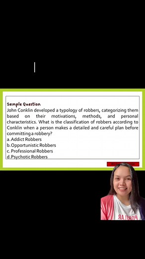 Criminology: Identifying Types of Robbers