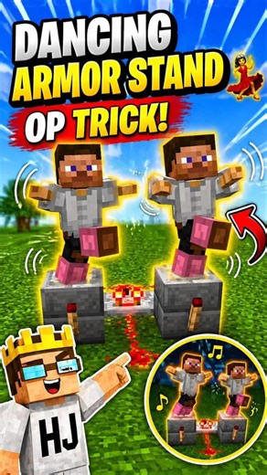 Minecraft Dancing Armor Stand 💃 OP Trick