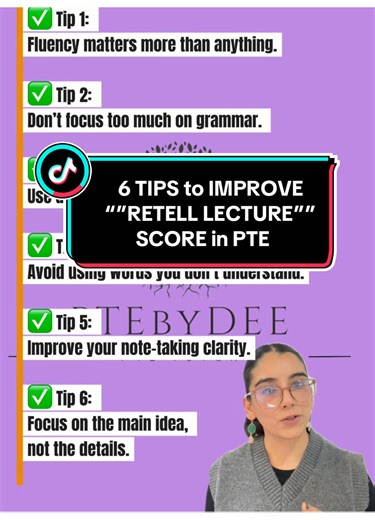 6 Top Tips to Boost Your Retell Lecture Score in PTE