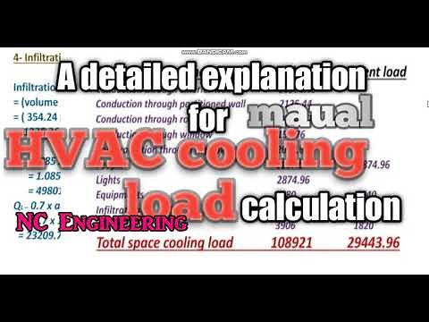 13- HVAC cooling load calculation, manual in detail
