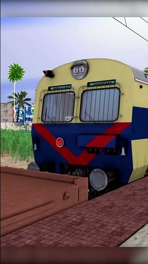 MEMU Motor Coach pulling Steel Coils & Trucks! #Shorts #IndianRailways #TrainSimulator #MEMU #RoRo