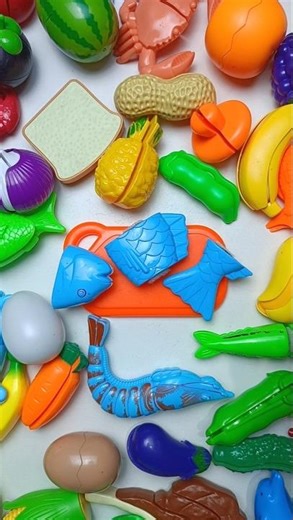 Asmr Cutting Plastic Blue Fish