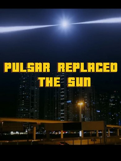 A pulsar is a rapidly spinning neutron star that emits radiations through its poles. It can spin at incredible, almost unbelievable speeds (fastest is 43,000 rotations per minute). This is what we would see if Earth would orbit such a star. #space #universe #pulsar #neutronstars #astronomy