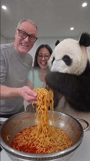 When You Give AI a Panda and Spicy Noodles 🔥🐼 #ai #aivideo #panda #spicyramen #shortsviral
