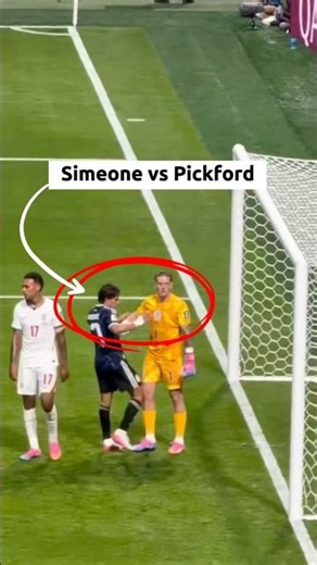 Simeone vs Pickford #football #soccer #argentina #viralshorts