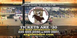 GET YOUR TICKETS EARLY, WE ALWAYS SELL OUT! $20 RESERVED SEATING angolarodeo.com 225-655-2030 or 225-655-2607 EVERY SUNDAY IN OCTOBER, GATES OPEN AT 9 am & THE RODEO STARTS AT 2 pm. | Angola Prison Rodeo